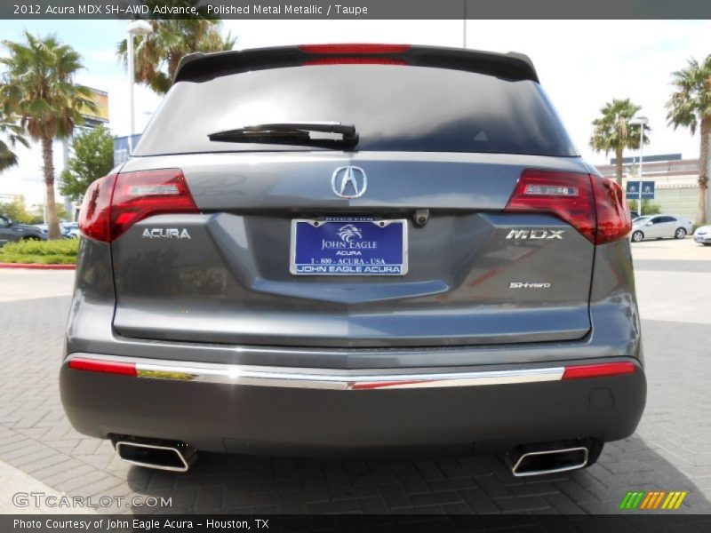 Polished Metal Metallic / Taupe 2012 Acura MDX SH-AWD Advance