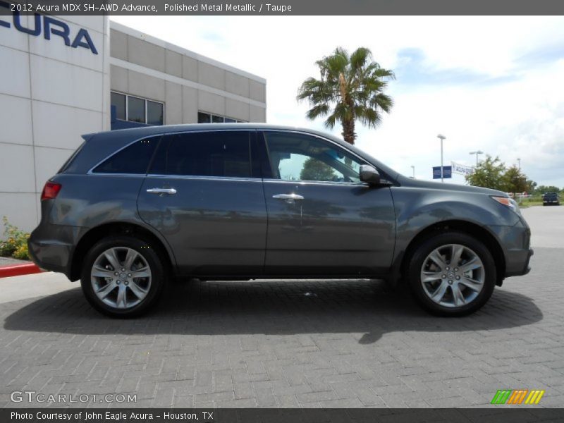 Polished Metal Metallic / Taupe 2012 Acura MDX SH-AWD Advance