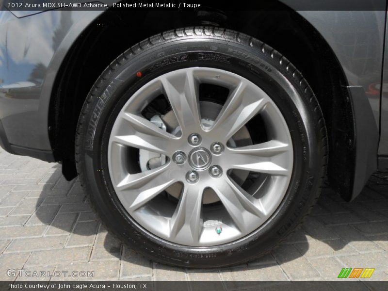 Polished Metal Metallic / Taupe 2012 Acura MDX SH-AWD Advance