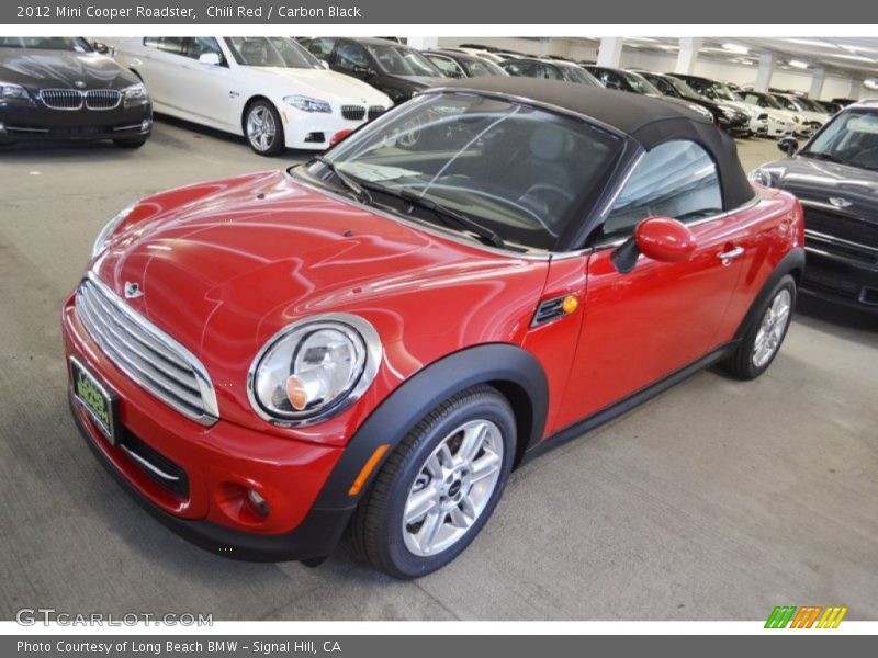 Chili Red / Carbon Black 2012 Mini Cooper Roadster