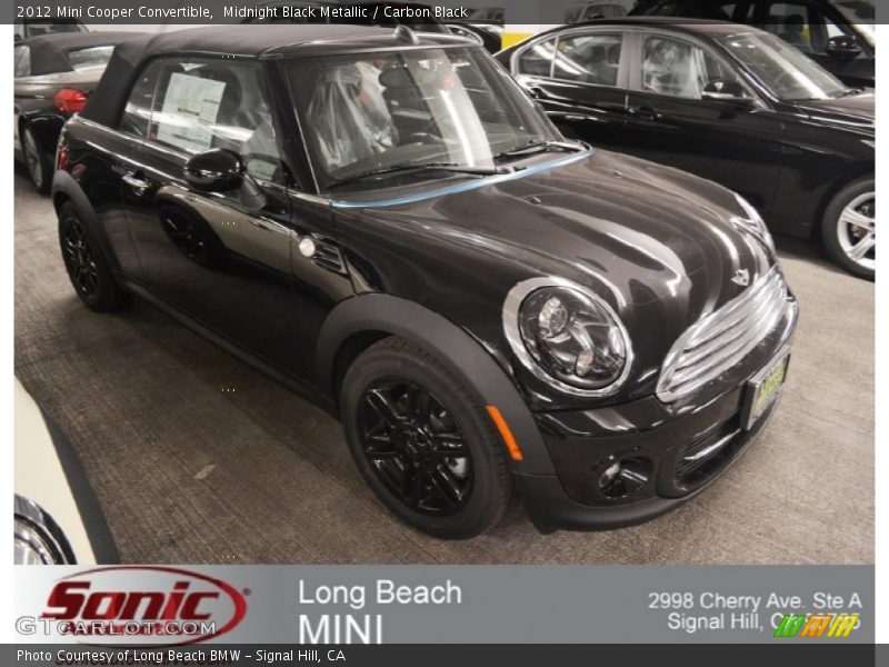 Midnight Black Metallic / Carbon Black 2012 Mini Cooper Convertible