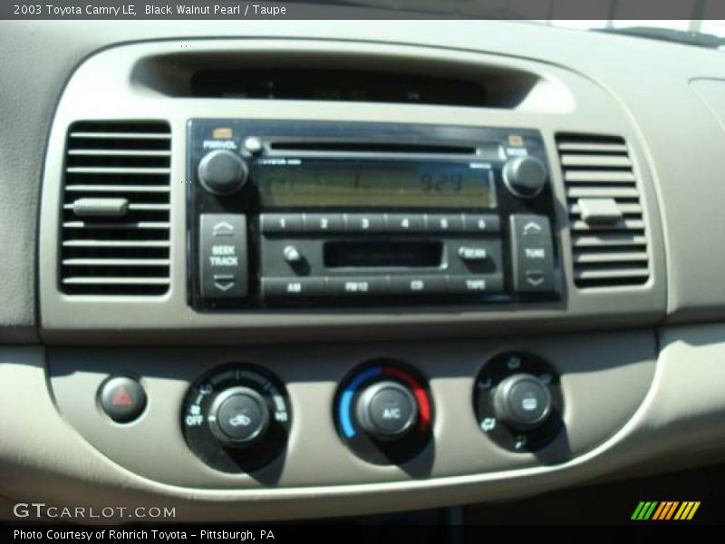Black Walnut Pearl / Taupe 2003 Toyota Camry LE