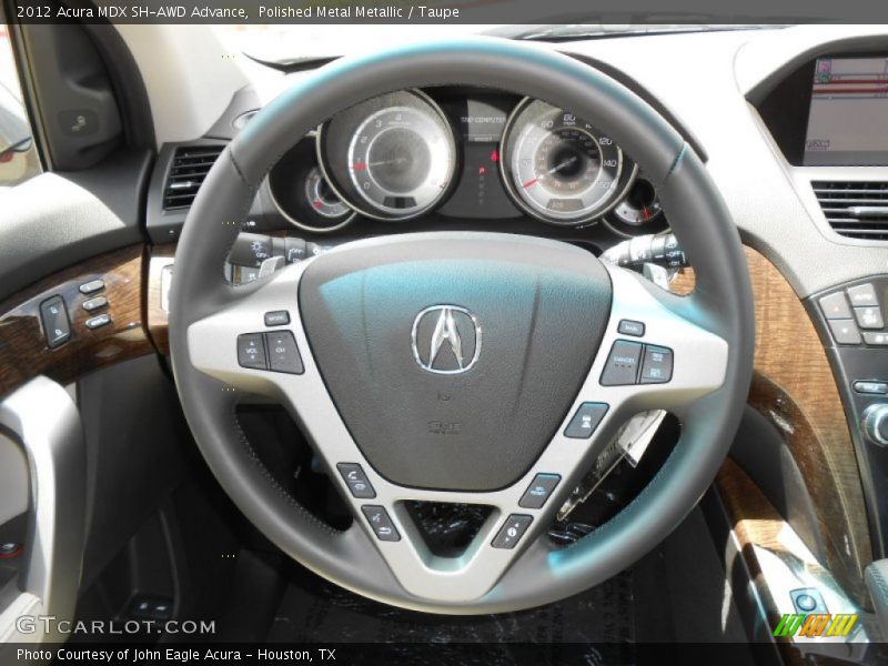 Polished Metal Metallic / Taupe 2012 Acura MDX SH-AWD Advance