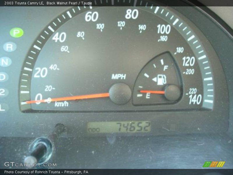 Black Walnut Pearl / Taupe 2003 Toyota Camry LE