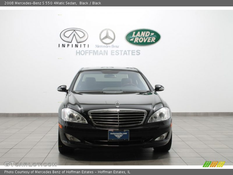 Black / Black 2008 Mercedes-Benz S 550 4Matic Sedan