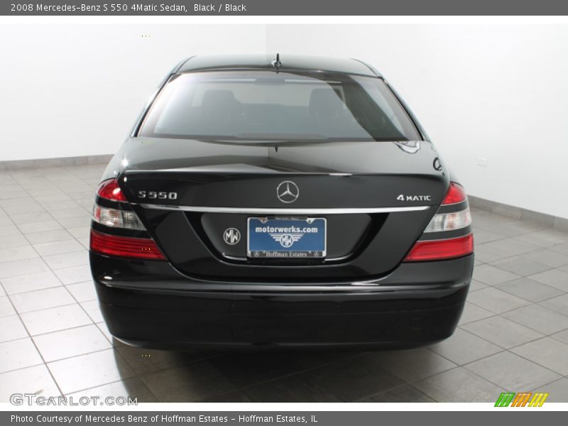 Black / Black 2008 Mercedes-Benz S 550 4Matic Sedan