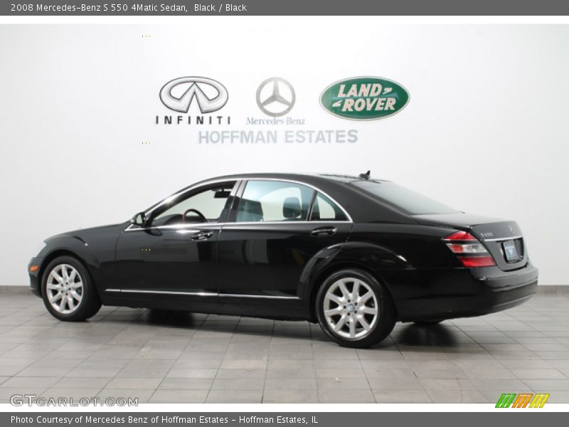 Black / Black 2008 Mercedes-Benz S 550 4Matic Sedan