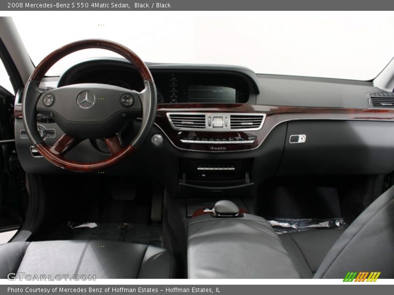Black / Black 2008 Mercedes-Benz S 550 4Matic Sedan
