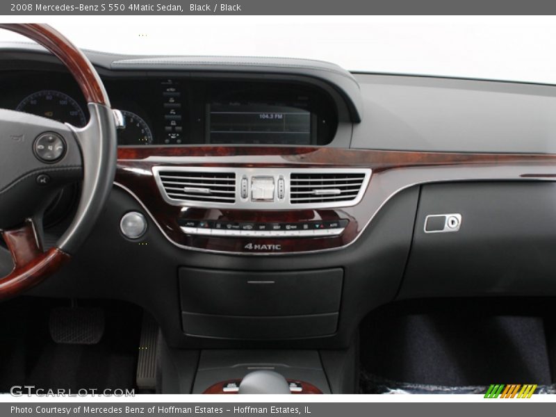 Black / Black 2008 Mercedes-Benz S 550 4Matic Sedan