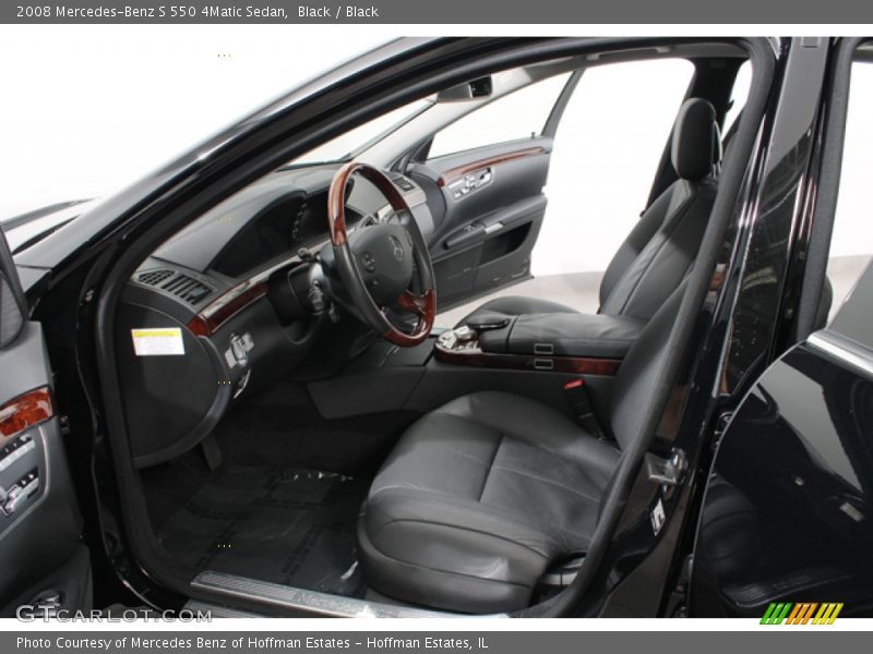 Black / Black 2008 Mercedes-Benz S 550 4Matic Sedan