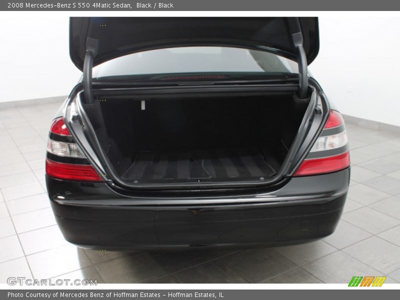 Black / Black 2008 Mercedes-Benz S 550 4Matic Sedan