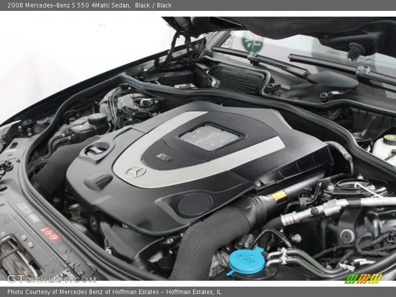 Black / Black 2008 Mercedes-Benz S 550 4Matic Sedan