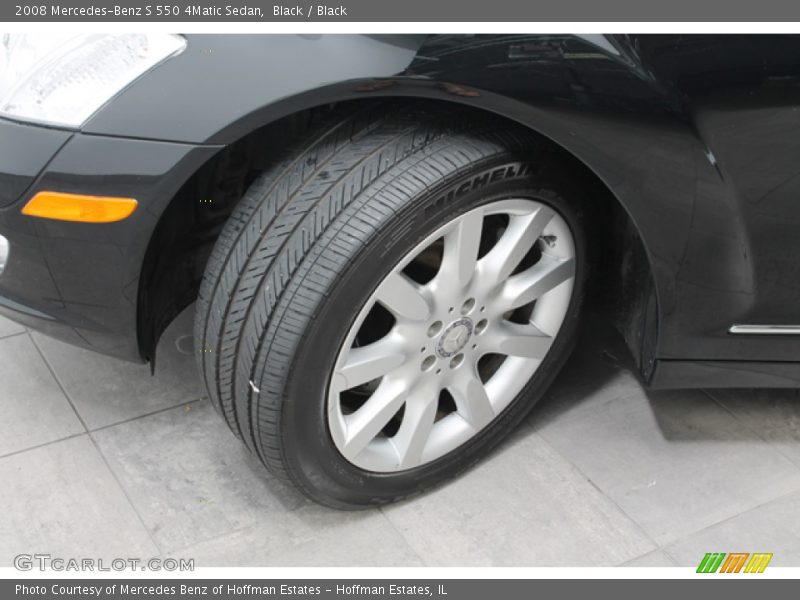Black / Black 2008 Mercedes-Benz S 550 4Matic Sedan