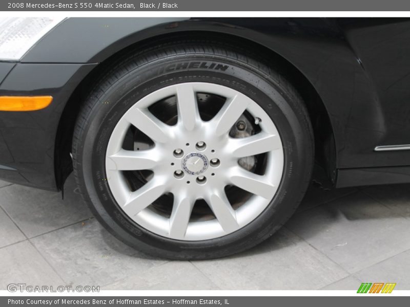 Black / Black 2008 Mercedes-Benz S 550 4Matic Sedan