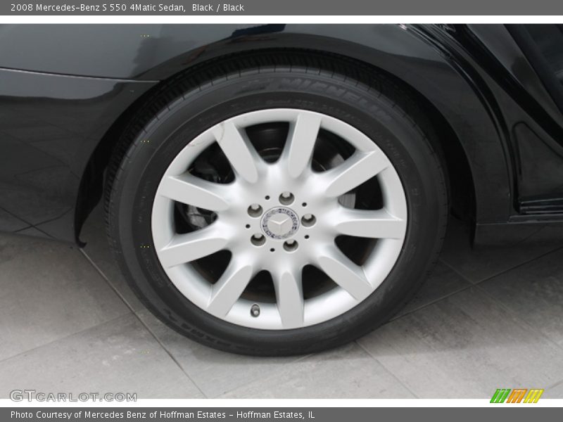 Black / Black 2008 Mercedes-Benz S 550 4Matic Sedan