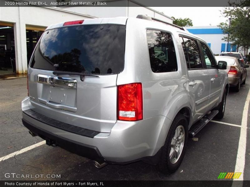 Alabaster Silver Metallic / Black 2010 Honda Pilot EX-L