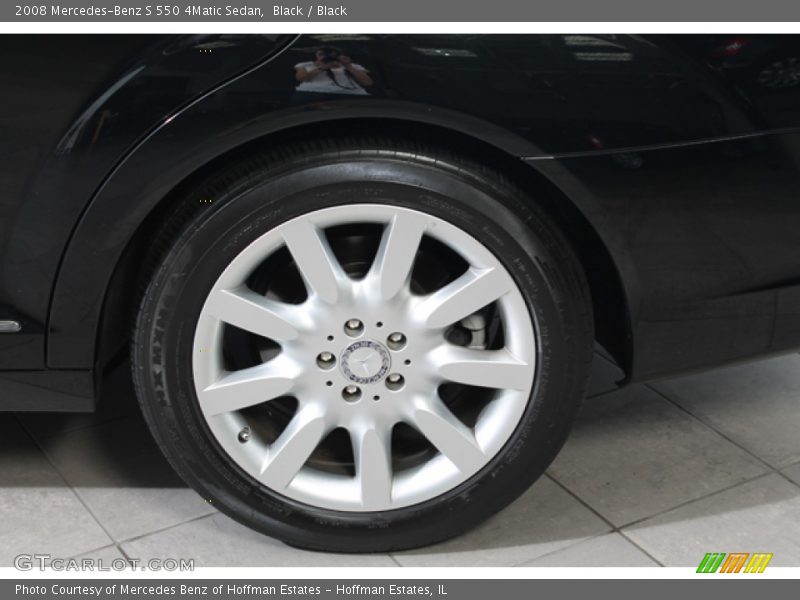 Black / Black 2008 Mercedes-Benz S 550 4Matic Sedan