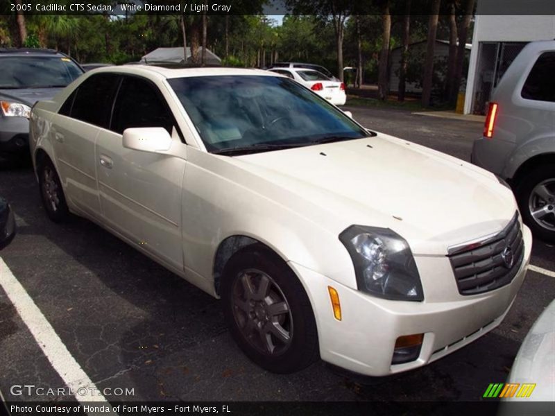 White Diamond / Light Gray 2005 Cadillac CTS Sedan