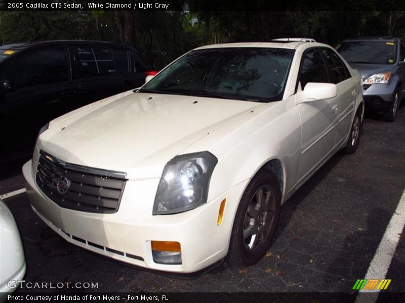 White Diamond / Light Gray 2005 Cadillac CTS Sedan