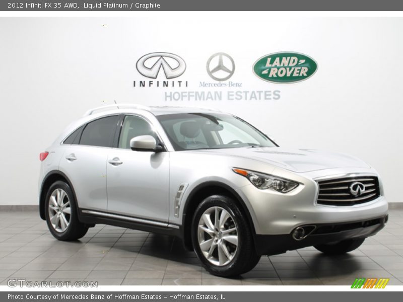Liquid Platinum / Graphite 2012 Infiniti FX 35 AWD