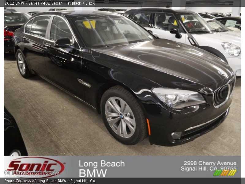 Jet Black / Black 2012 BMW 7 Series 740Li Sedan