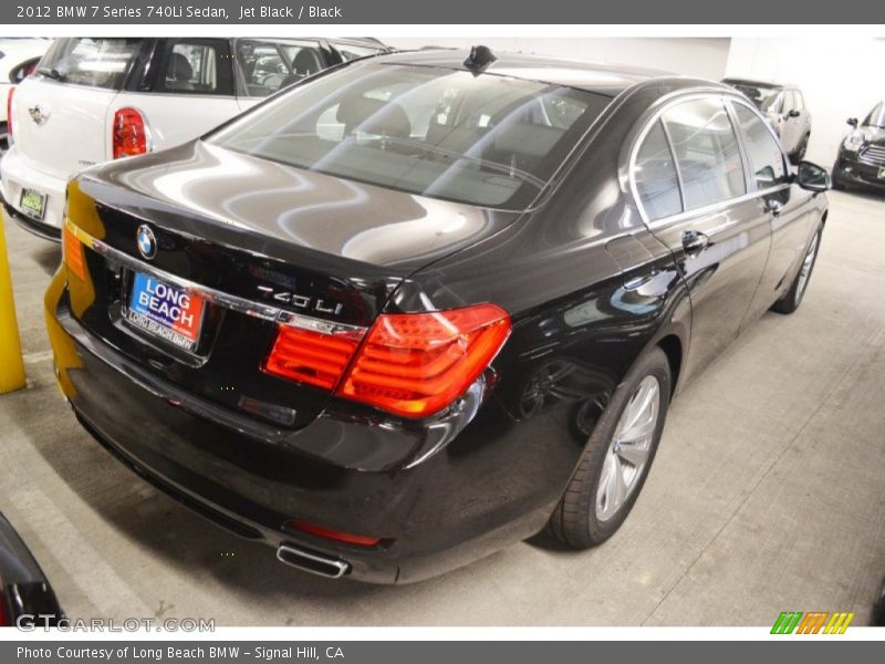 Jet Black / Black 2012 BMW 7 Series 740Li Sedan