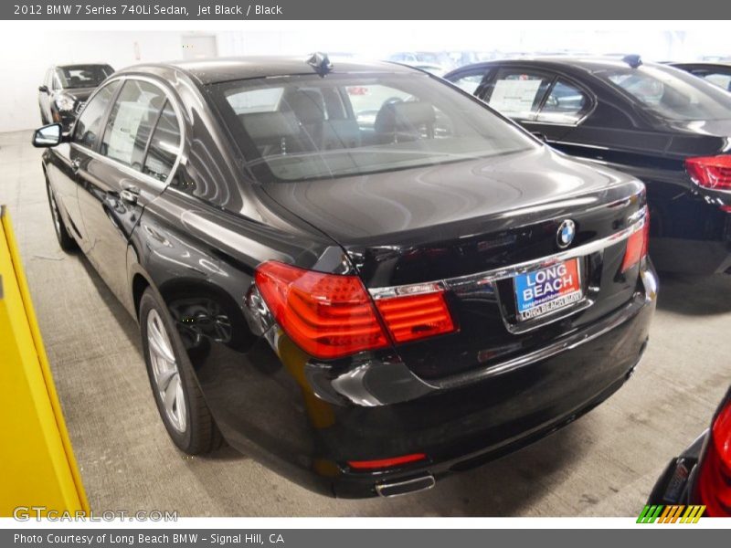 Jet Black / Black 2012 BMW 7 Series 740Li Sedan