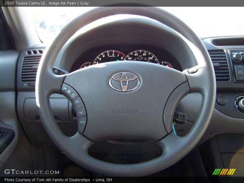 Indigo Ink Pearl / Gray 2005 Toyota Camry LE