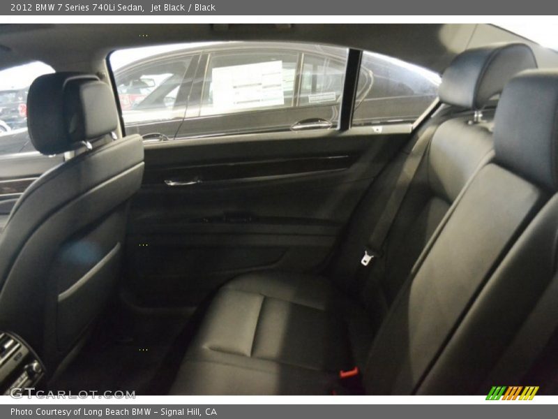 Jet Black / Black 2012 BMW 7 Series 740Li Sedan