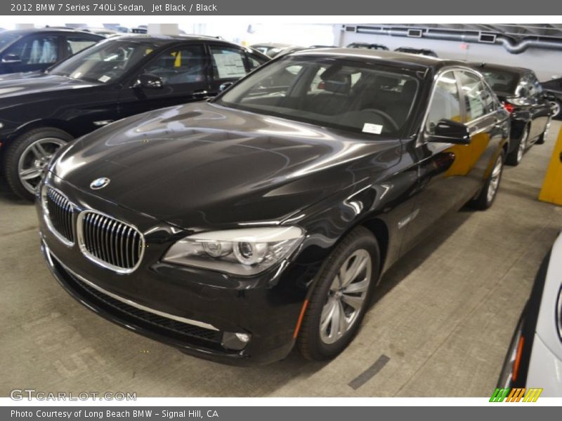 Jet Black / Black 2012 BMW 7 Series 740Li Sedan