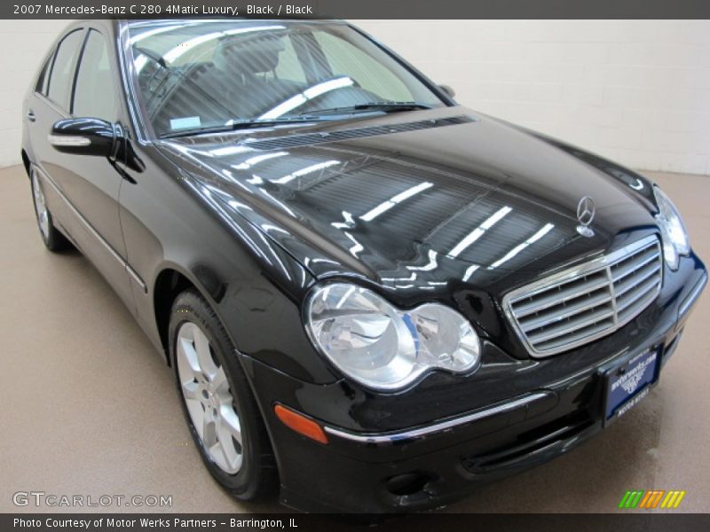Black / Black 2007 Mercedes-Benz C 280 4Matic Luxury