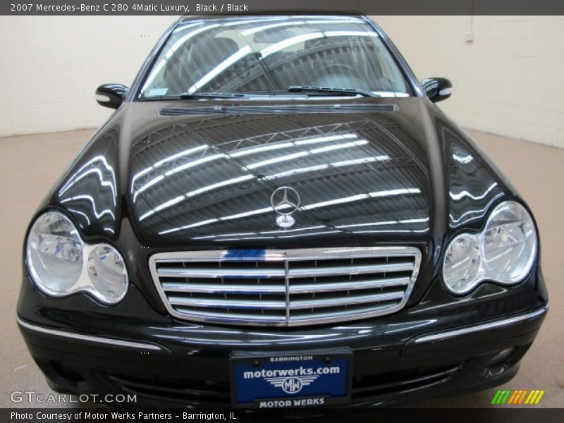 Black / Black 2007 Mercedes-Benz C 280 4Matic Luxury