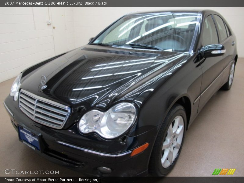 Black / Black 2007 Mercedes-Benz C 280 4Matic Luxury