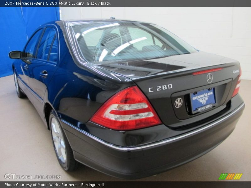 Black / Black 2007 Mercedes-Benz C 280 4Matic Luxury