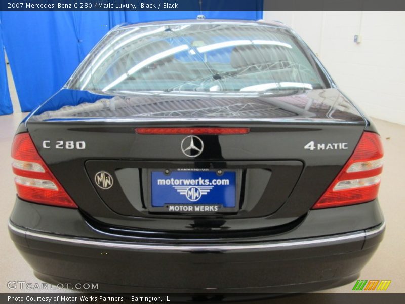 Black / Black 2007 Mercedes-Benz C 280 4Matic Luxury
