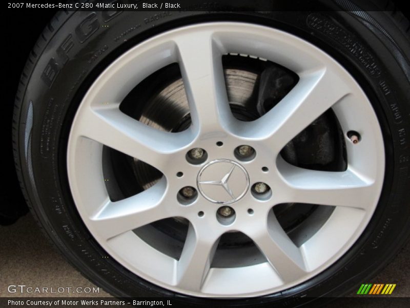 Black / Black 2007 Mercedes-Benz C 280 4Matic Luxury