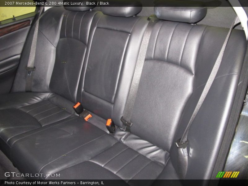 Black / Black 2007 Mercedes-Benz C 280 4Matic Luxury