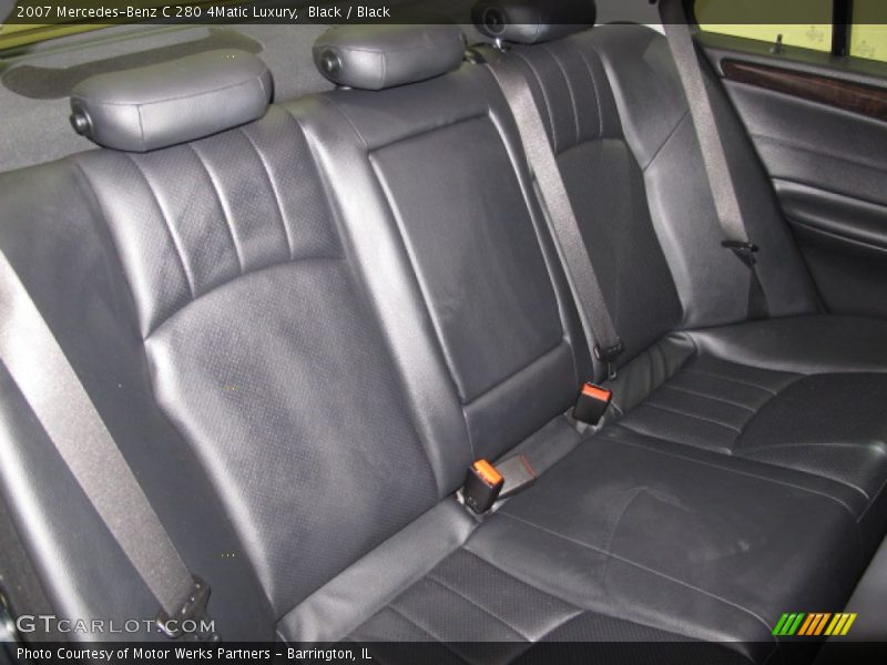 Black / Black 2007 Mercedes-Benz C 280 4Matic Luxury