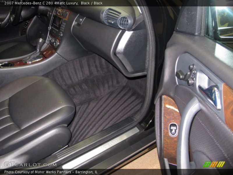 Black / Black 2007 Mercedes-Benz C 280 4Matic Luxury