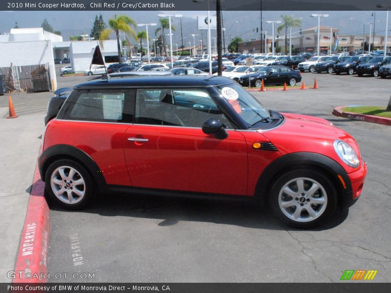 Chili Red / Grey/Carbon Black 2010 Mini Cooper Hardtop