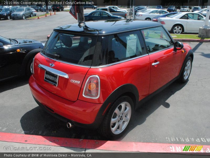Chili Red / Grey/Carbon Black 2010 Mini Cooper Hardtop