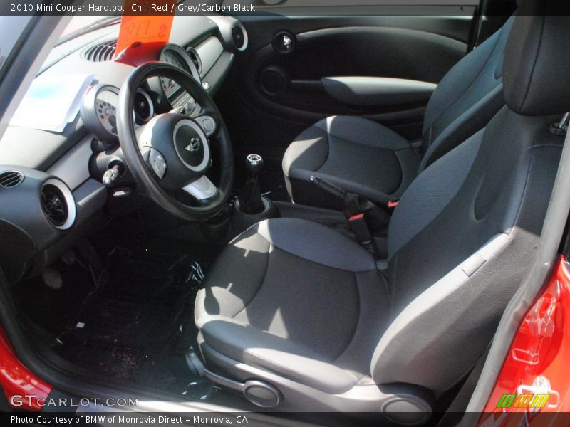 Chili Red / Grey/Carbon Black 2010 Mini Cooper Hardtop