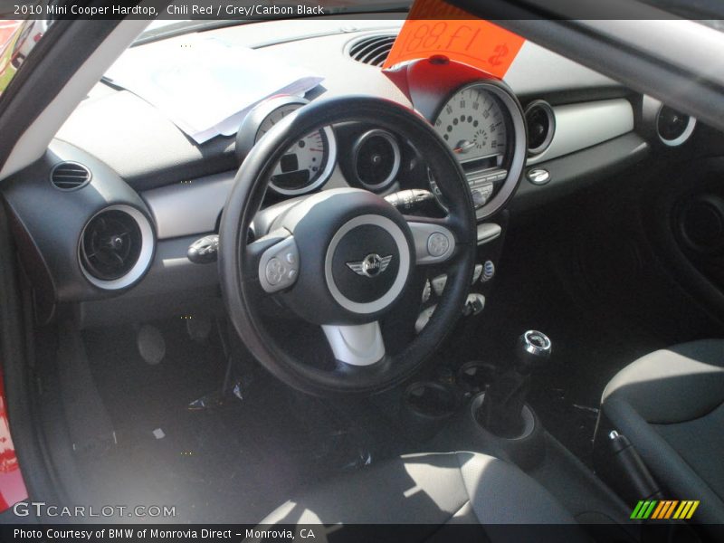 Chili Red / Grey/Carbon Black 2010 Mini Cooper Hardtop