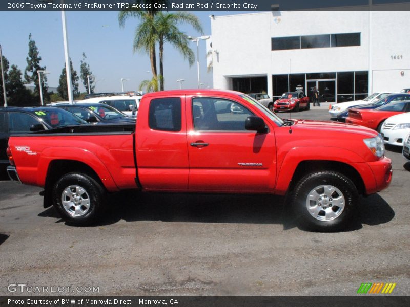 Radiant Red / Graphite Gray 2006 Toyota Tacoma V6 PreRunner TRD Access Cab