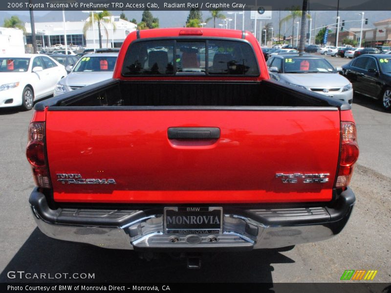 Radiant Red / Graphite Gray 2006 Toyota Tacoma V6 PreRunner TRD Access Cab