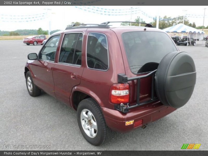 Pepper Red / Gray 2002 Kia Sportage 4x4
