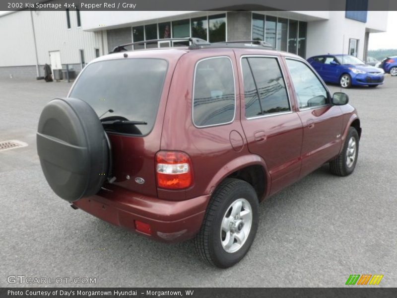 Pepper Red / Gray 2002 Kia Sportage 4x4