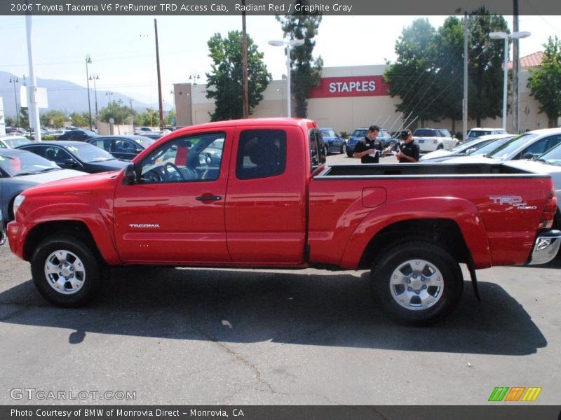 Radiant Red / Graphite Gray 2006 Toyota Tacoma V6 PreRunner TRD Access Cab