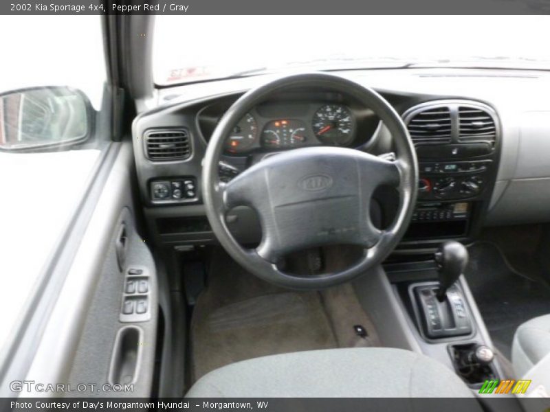 Pepper Red / Gray 2002 Kia Sportage 4x4