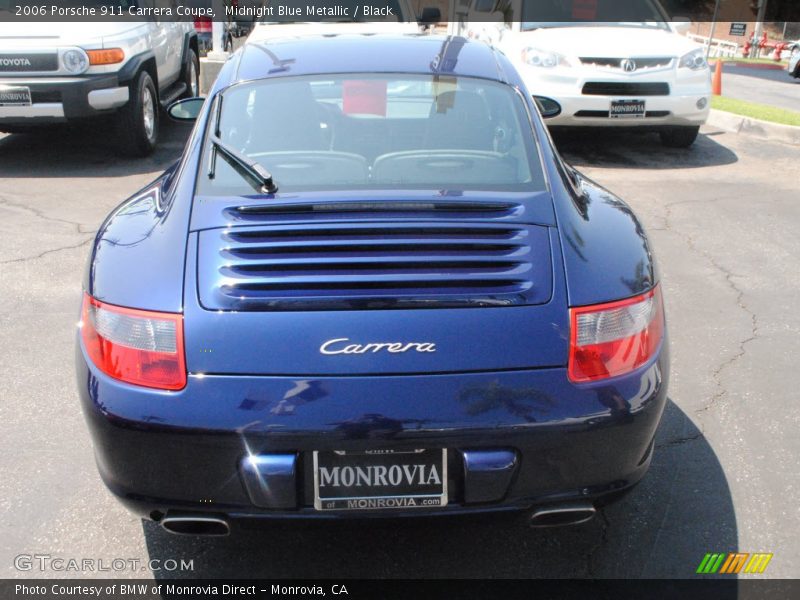 Midnight Blue Metallic / Black 2006 Porsche 911 Carrera Coupe